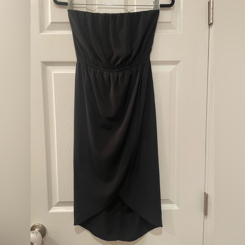 Potter's Pot Strapless Black Dress
